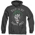 BATMAN/MANIACAL SPIRAL - ADULT HEATHER HOODIE - BLACK