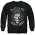 BATMAN/MANIACAL SPIRAL - ADULT CREWNECK SWEATSHIRT - BLACK