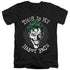 BATMAN/MANIACAL SPIRAL - S/S ADULT V-NECK 30/1 - BLACK