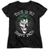 BATMAN/MANIACAL SPIRAL - S/S WOMENS TEE - BLACK