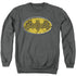 BATMAN/CELTIC SHIELD - ADULT CREWNECK SWEATSHIRT - CHARCOAL