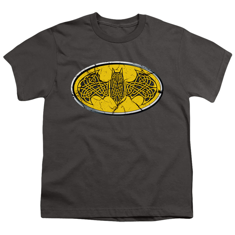 BATMAN/CELTIC SHIELD - S/S YOUTH 18/1 - CHARCOAL