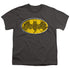BATMAN/CELTIC SHIELD - S/S YOUTH 18/1 - CHARCOAL