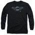 BATMAN/TWO GARGOYLES LOGO - L/S ADULT 18/1 - BLACK