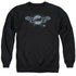 BATMAN/TWO GARGOYLES LOGO - ADULT CREWNECK SWEATSHIRT - BLACK