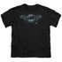 BATMAN/TWO GARGOYLES LOGO - S/S YOUTH 18/1 - BLACK