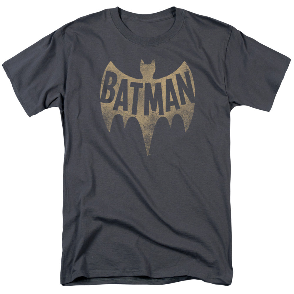 BATMAN CLASSIC TV/VINTAGE LOGO - S/S ADULT 18/1  -  CHARCOAL