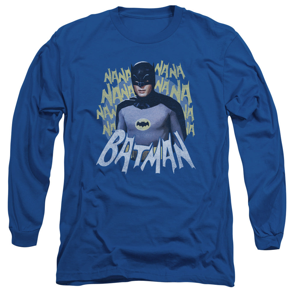 BATMAN CLASSIC TV/THEME SONG -  L/S ADULT 18/1  - ROYAL BLUE