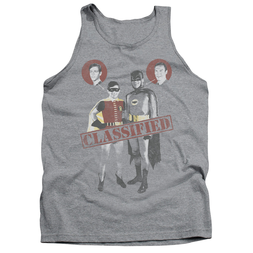 BATMAN CLASSIC TV/CLASSIFIED - ADULT TANK - ATHLETIC HEATHER