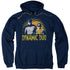 BATMAN CLASSIC TV/DYNAMIC - ADULT PULLOVER HOODIE - NAVY