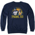 BATMAN CLASSIC TV/DYNAMIC - ADULT CREWNECK SWEATSHIRT - NAVY
