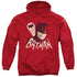 BATMAN CLASSIC TV/BAT SIGNAL - ADULT PULLOVER HOODIE - RED
