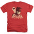 BATMAN CLASSIC TV/BAT SIGNAL - ADULT HEATHER - RED