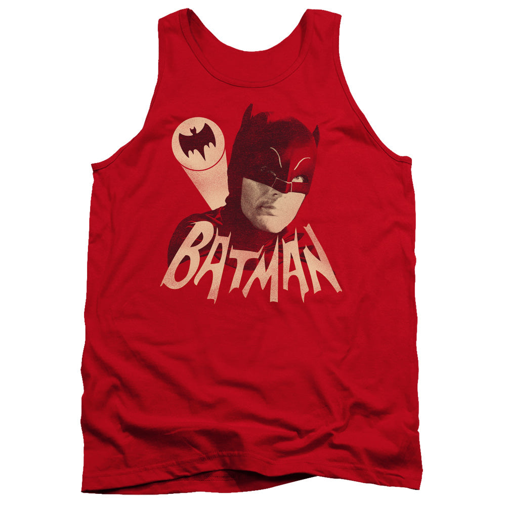 BATMAN CLASSIC TV/BAT SIGNAL - ADULT TANK - RED