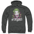 BATMAN CLASSIC TV/#JOKER - ADULT PULLOVER HOODIE - CHARCOAL