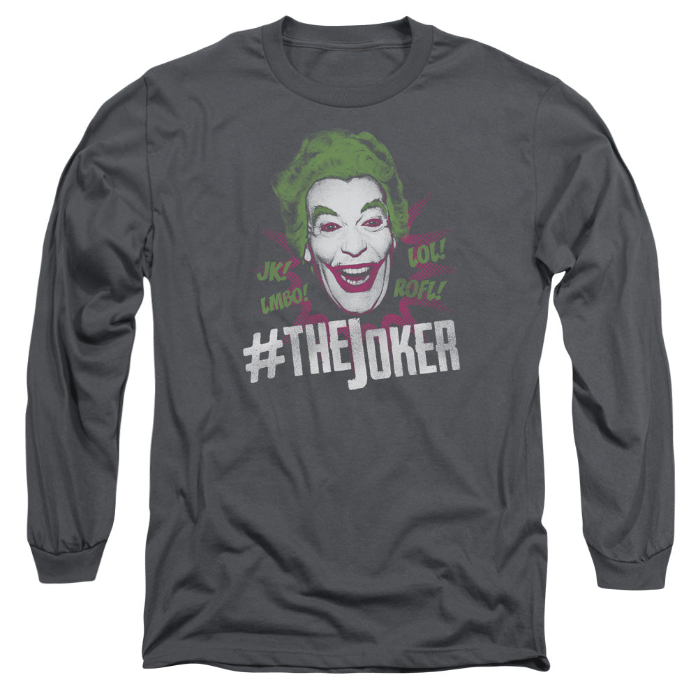 BATMAN CLASSIC TV/#JOKER -  L/S ADULT 18/1  - CHARCOAL