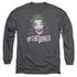 BATMAN CLASSIC TV/#JOKER -  L/S ADULT 18/1  - CHARCOAL