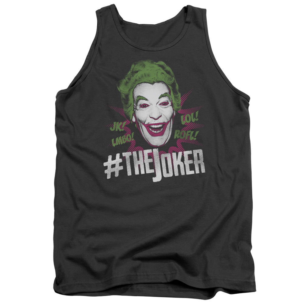 BATMAN CLASSIC TV/#JOKER - ADULT TANK - CHARCOAL