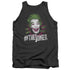 BATMAN CLASSIC TV/#JOKER - ADULT TANK - CHARCOAL