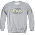 BATMAN CLASSIC TV/SHOW LOGO - ADULT CREWNECK SWEATSHIRT - ATHLETIC HEATHER