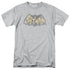 BATMAN CLASSIC TV/SHOW LOGO - S/S ADULT 18/1  -  ATHLETIC HEATHER