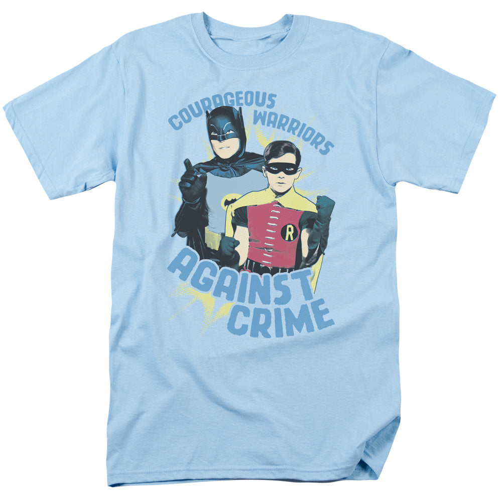 BATMAN CLASSIC TV/COURAGEOUS WARRIORS - S/S ADULT 18/1 - LIGHT BLUE