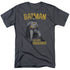 BATMAN CLASSIC TV/CAPED CRUSADER - S/S ADULT 18/1  -  CHARCOAL