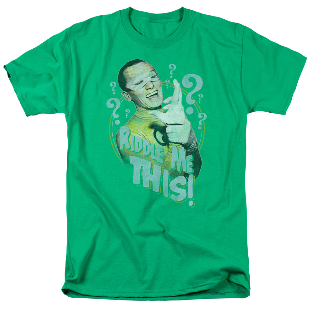 BATMAN CLASSIC TV/RIDDLE ME THIS - S/S ADULT 18/1 - KELLY GREEN