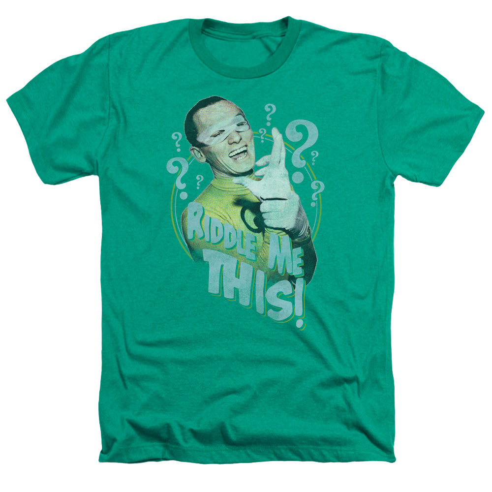 BATMAN CLASSIC TV/RIDDLE ME THIS - ADULT HEATHER - KELLY GREEN