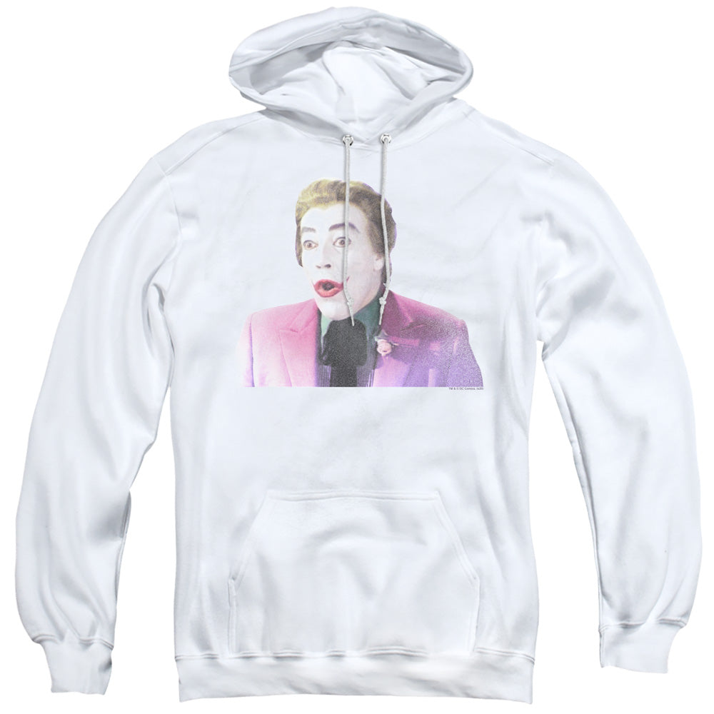 BATMAN CLASSIC TV/THRILLED - ADULT PULLOVER HOODIE - WHITE