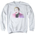 BATMAN CLASSIC TV/THRILLED - ADULT CREWNECK SWEATSHIRT - WHITE