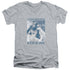 BATMAN CLASSIC TV/BOOGIE NIGHTS - S/S ADULT V-NECK 30/1 - ATHLETIC HEATHER