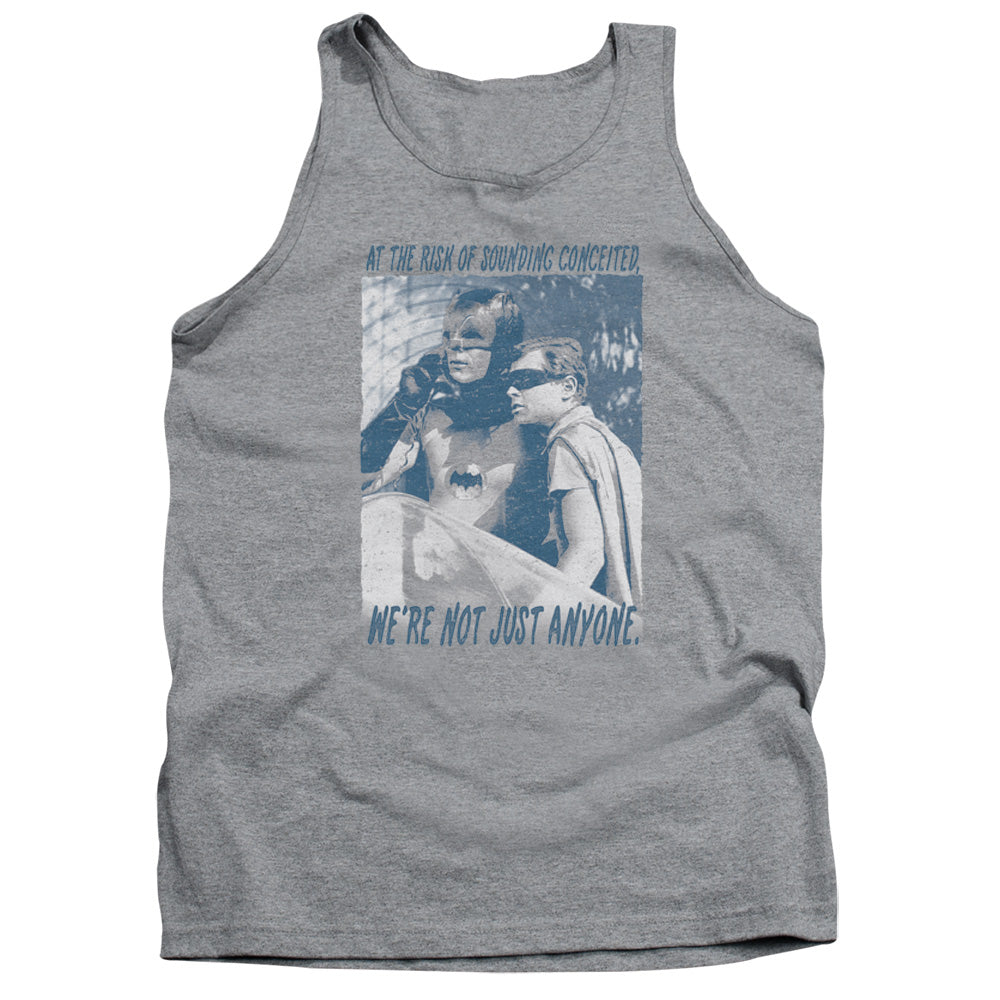 BATMAN CLASSIC TV/BOOGIE NIGHTS - ADULT TANK - ATHLETIC HEATHER