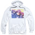BATMAN CLASSIC TV/SMOOTH GROOVE - ADULT PULLOVER HOODIE - WHITE