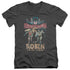 BATMAN CLASSIC TV/CLASSIC DUO - S/S ADULT V-NECK 30/1 - CHARCOAL