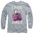 BATMAN CLASSIC TV/GOT JOKES -  L/S ADULT 18/1  - ATHLETIC HEATHER