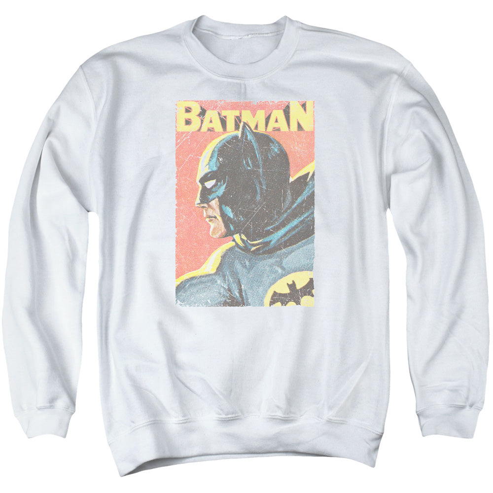 BATMAN CLASSIC TV/VINTMAN - ADULT CREWNECK SWEATSHIRT - WHITE