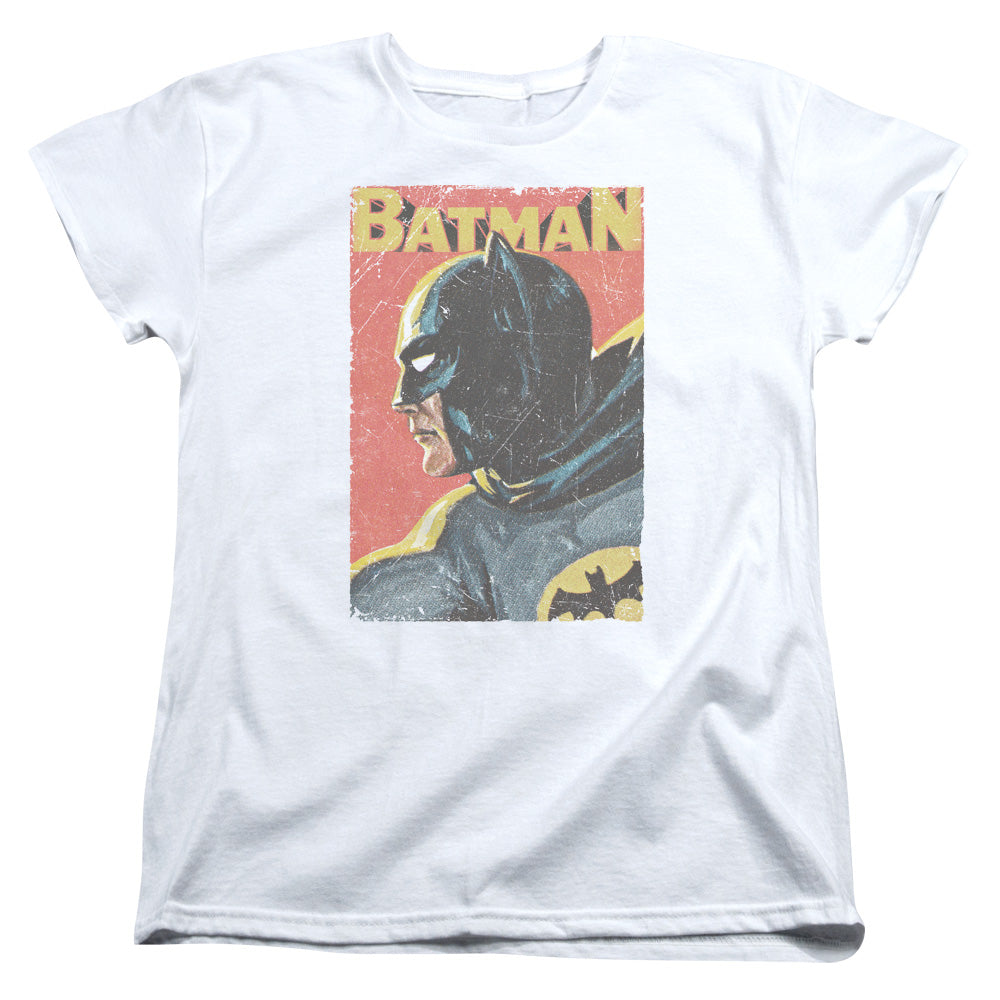 BATMAN CLASSIC TV/VINTMAN - S/S WOMENS TEE - WHITE