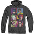 BATMAN CLASSIC TV/POP CAST - ADULT HEATHER HOODIE - BLACK