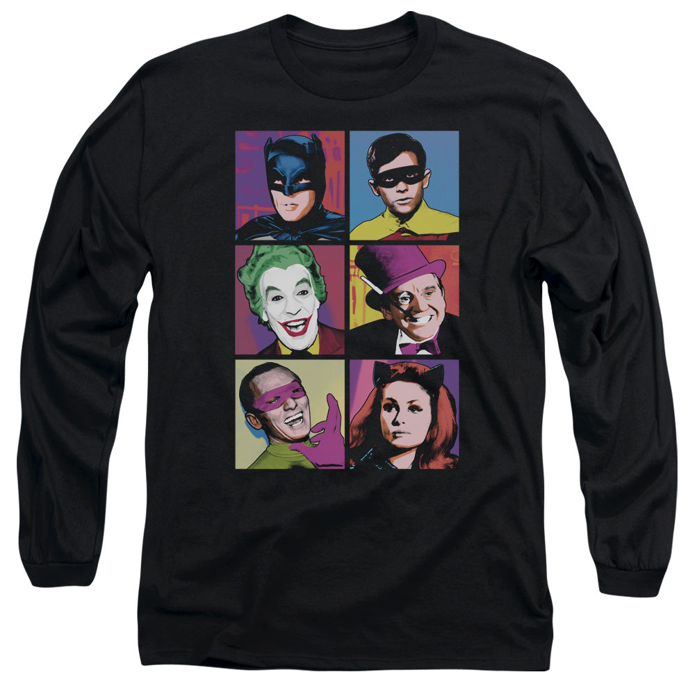 BATMAN CLASSIC TV/POP CAST -  L/S ADULT 18/1  - BLACK
