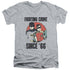 BATMAN CLASSIC TV/SINCE 66 - S/S ADULT V-NECK 30/1 - ATHLETIC HEATHER