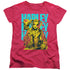 BIRDS OF PREY/HARLEY PAINTED - S/S WOMENS TEE - HOT PINK
