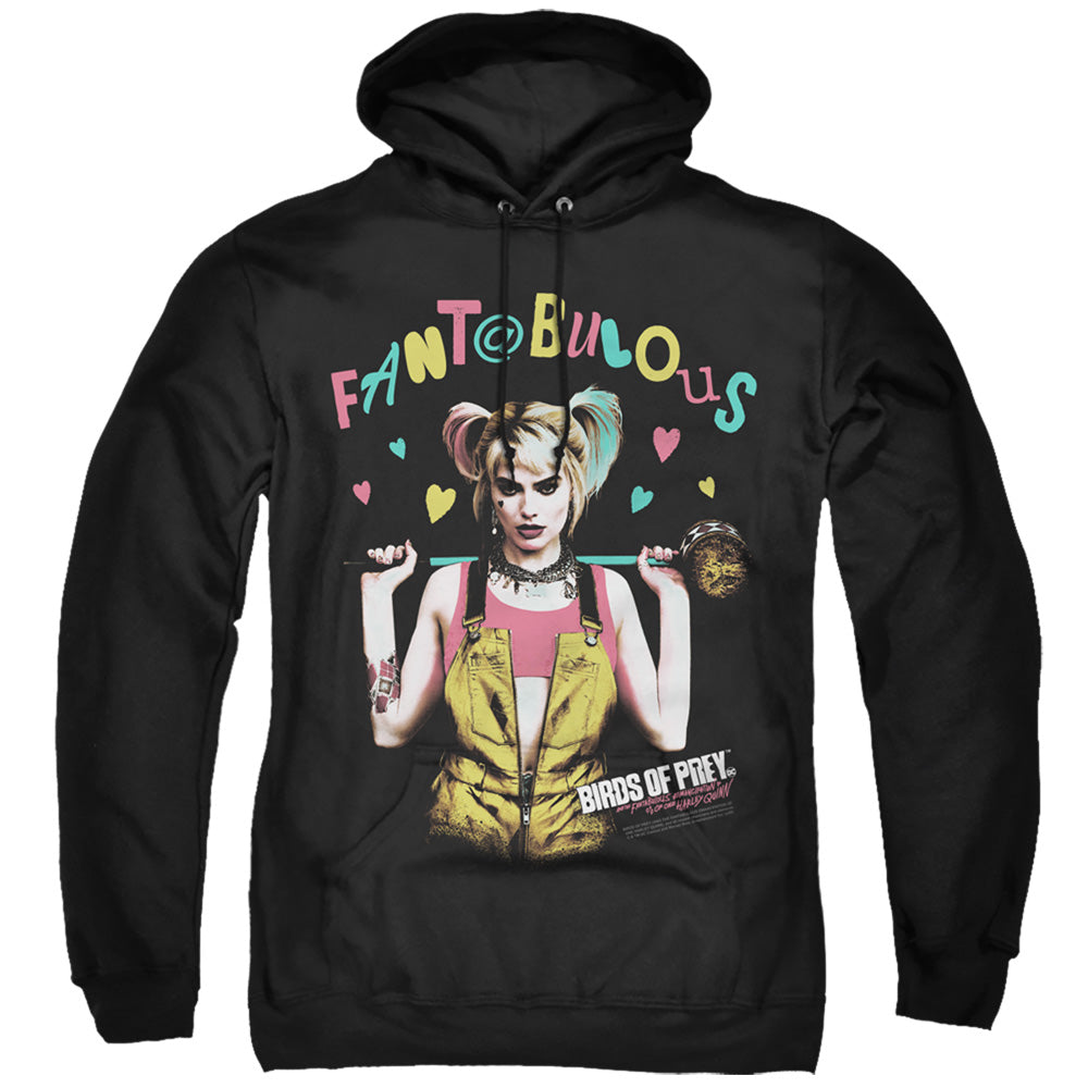BIRDS OF PREY/FANTABULOUS - ADULT PULLOVER HOODIE - BLACK