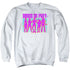 BIRDS OF PREY/SILHOUETTES - ADULT CREWNECK SWEATSHIRT - WHITE