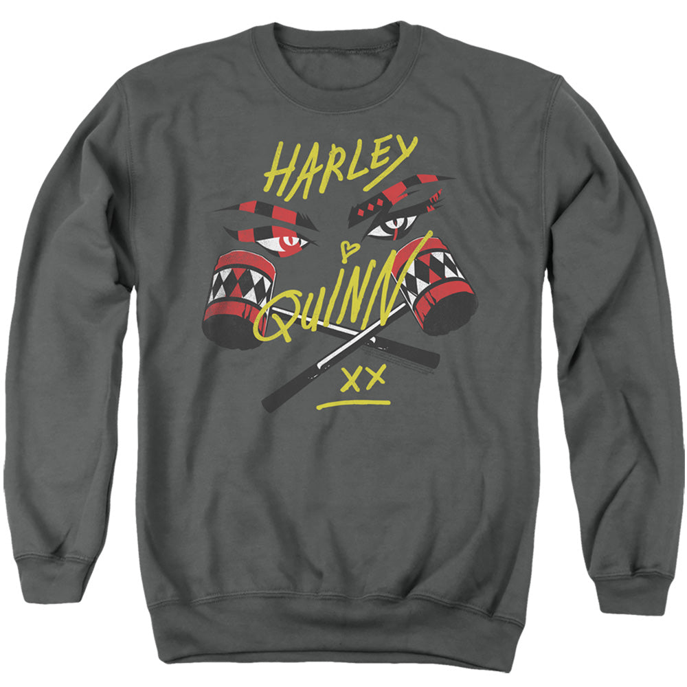 BIRDS OF PREY/IN MY EYES - ADULT CREWNECK SWEATSHIRT - CHARCOAL
