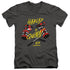BIRDS OF PREY/IN MY EYES - S/S ADULT V-NECK 30/1 - CHARCOAL