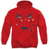 BIRDS OF PREY/RED HARLEY - ADULT PULLOVER HOODIE - RED