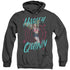 BIRDS OF PREY/ON TARGET - ADULT HEATHER HOODIE - BLACK