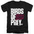 BIRDS OF PREY/BIRDS OF PREY LOGO - S/S ADULT V-NECK 30/1 - BLACK