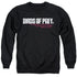 BIRDS OF PREY/HORIZONTAL LOGO - ADULT CREWNECK SWEATSHIRT - BLACK